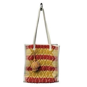 Universal Thread Woven Tote Bag Cloth Boho Shoulder Canvas Beach Boho Gypsy Week